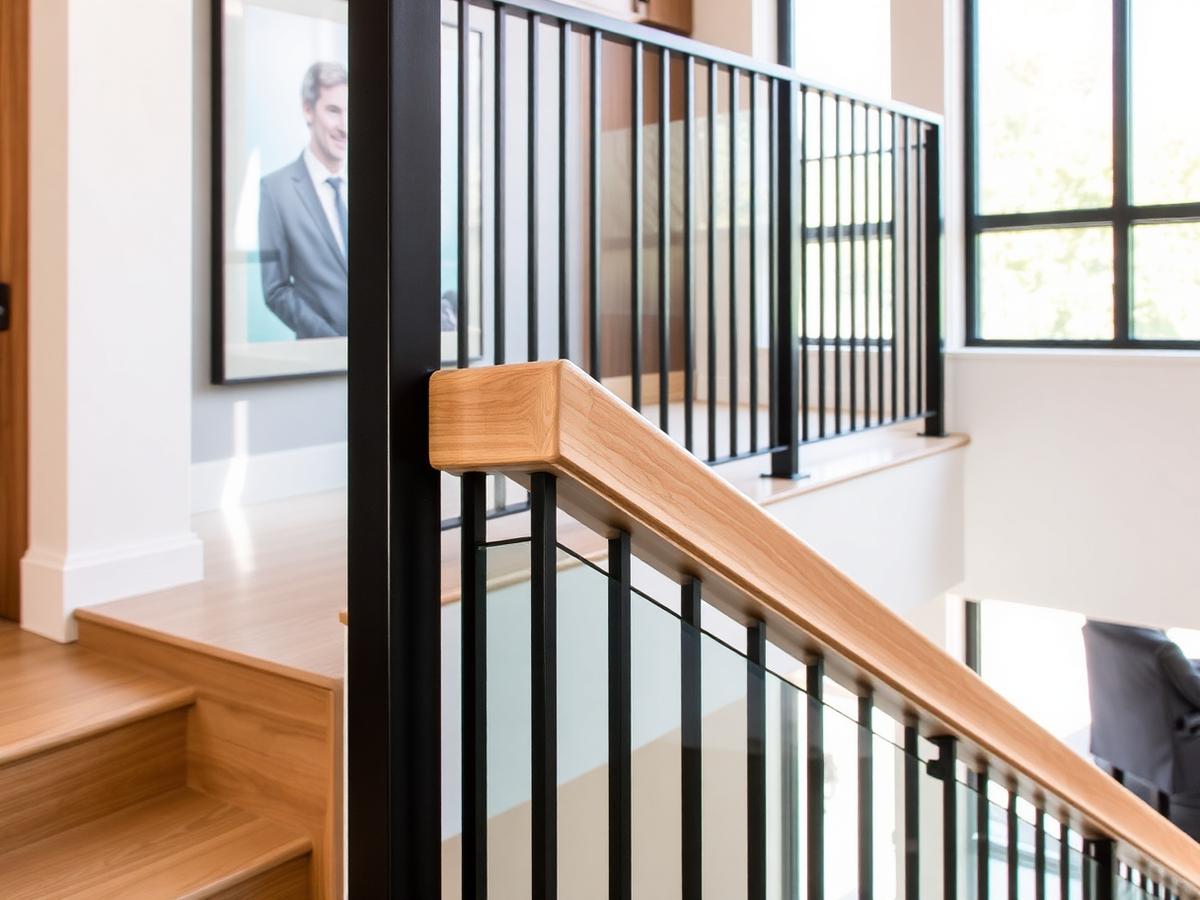 Garde-corps intérieur d'escalier à Amnéville